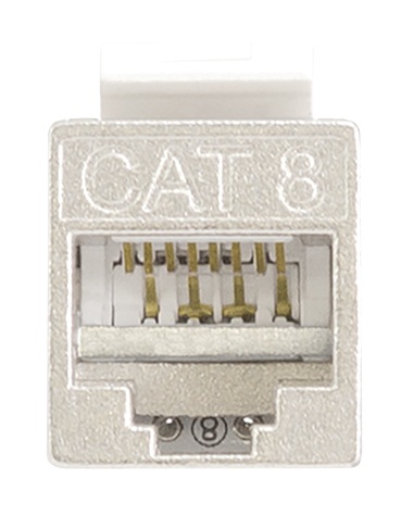 Produktbild MVT 200 106.500  -  Cat.8.1 RJ45 Keystone Anschlussmodul, geschirmt, STP 2226 AWG, Set à 500 Stück